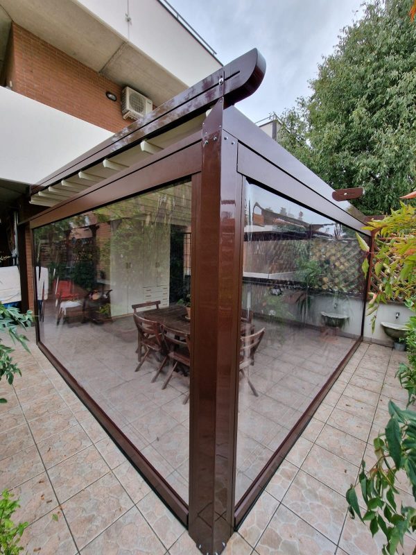 pergotenda con chiusura zipper